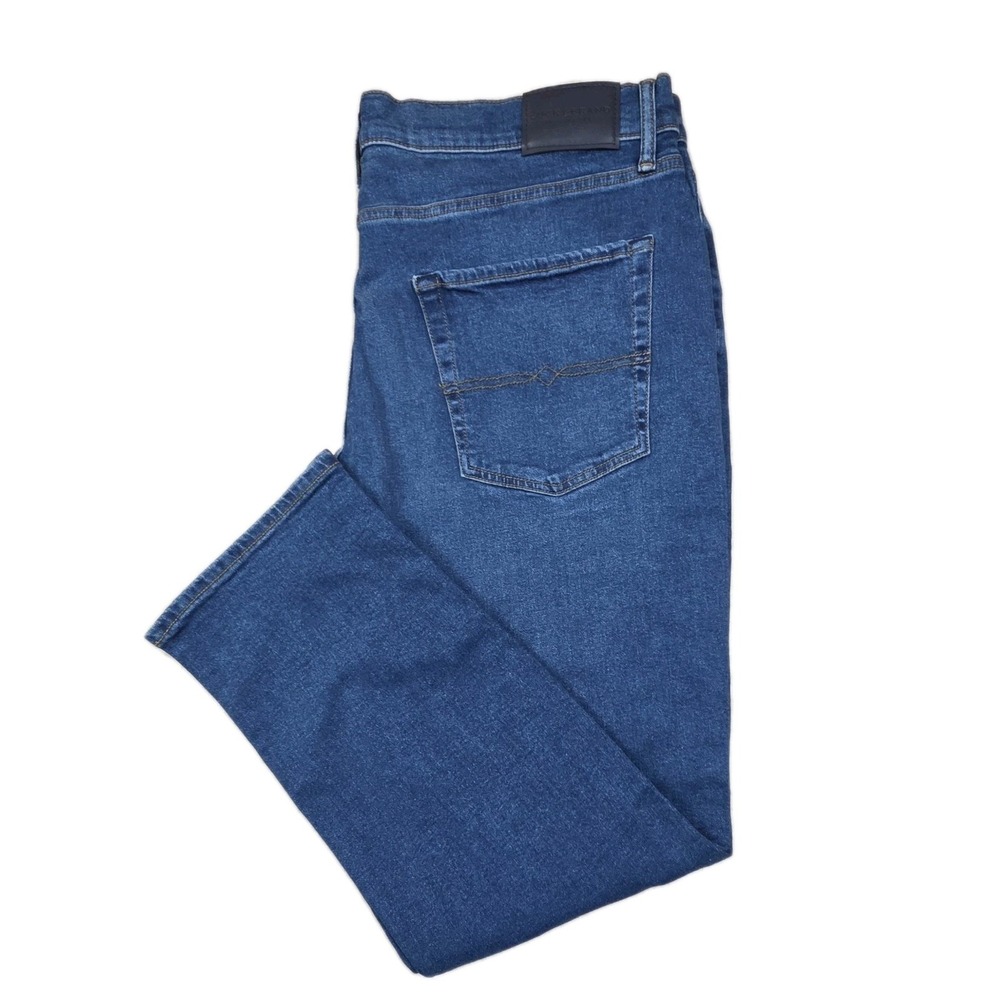 LUCKY BRAND 410 Jeans Athletic Slim Classic Rise Dark Wash Blue Denim Mens 38x30